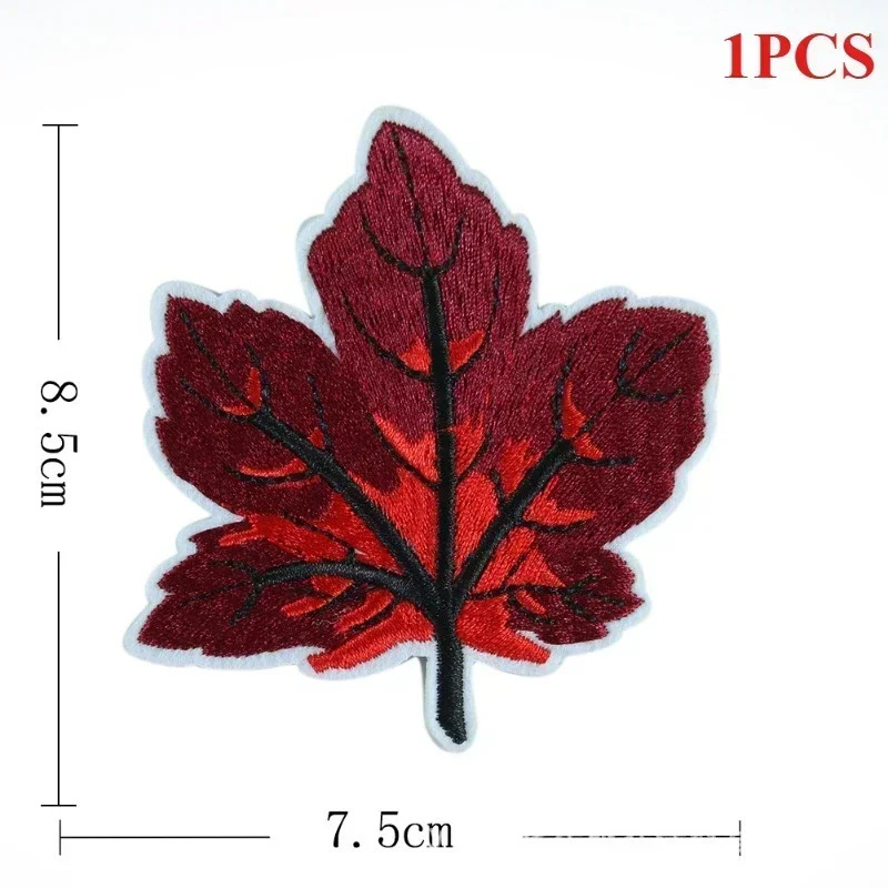 Exquisite Badge Snowflake Maple Leaf Cloth Sticker Shirt Pants Hole Decoration Adhesive Clothing Accessories Embroidery Patch