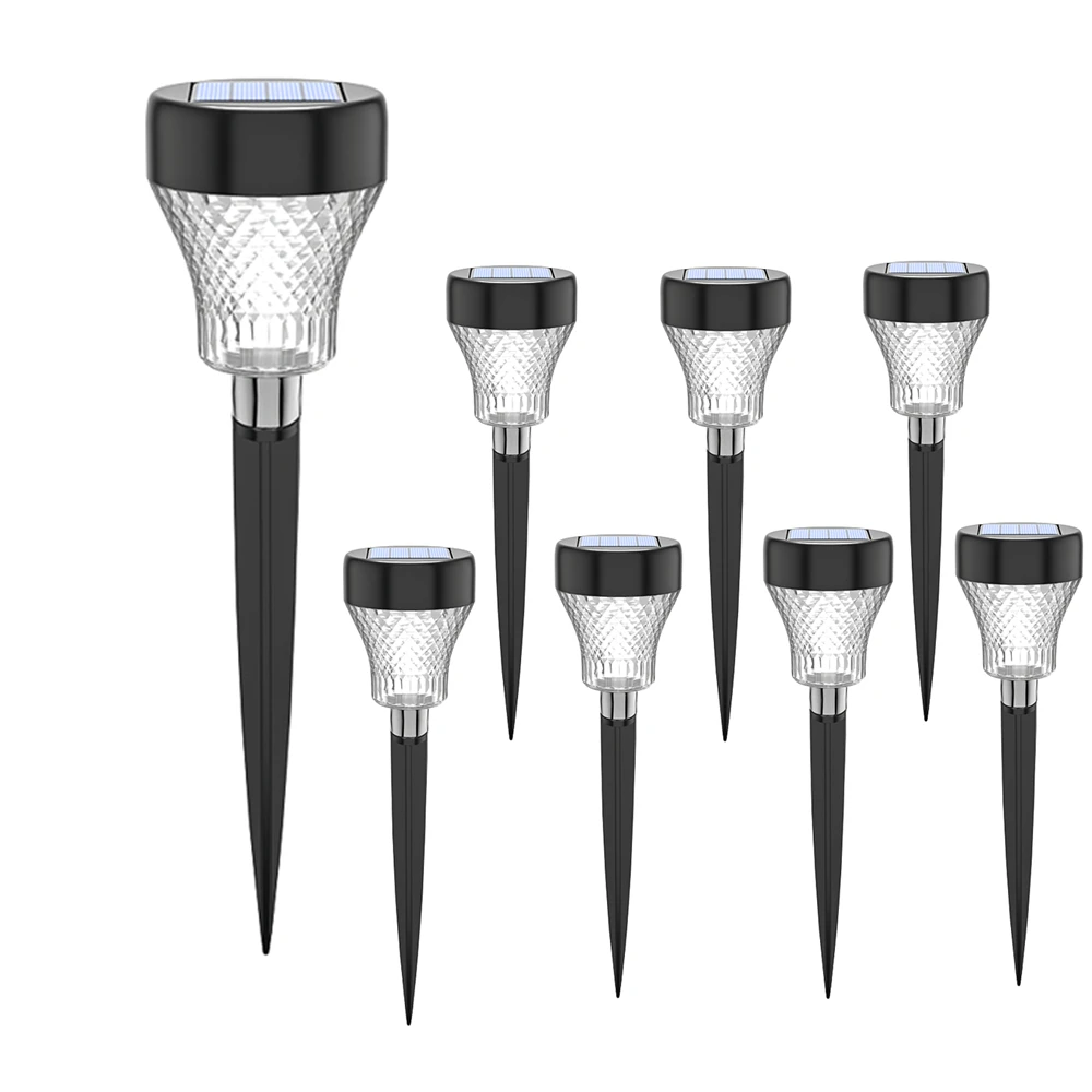 

8pcs Led Solar Pathway Lights Ip65 Waterproof Outdoor Solar Lamp for Garden/Landscape/Yard/Patio/Driveway/Walkway Luz