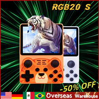 POWKIDDY RGB20S Retro Game Console Handheld Game Console 3.5-Inch4:3 IPS Screen RK3326  Double Joystick Video Game Consoles Gift