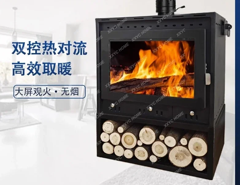 Real Fire Fireplace Wood Fire Heating Stove Fire Bed & Breakfast Villa Rural Decoration Cast Iron