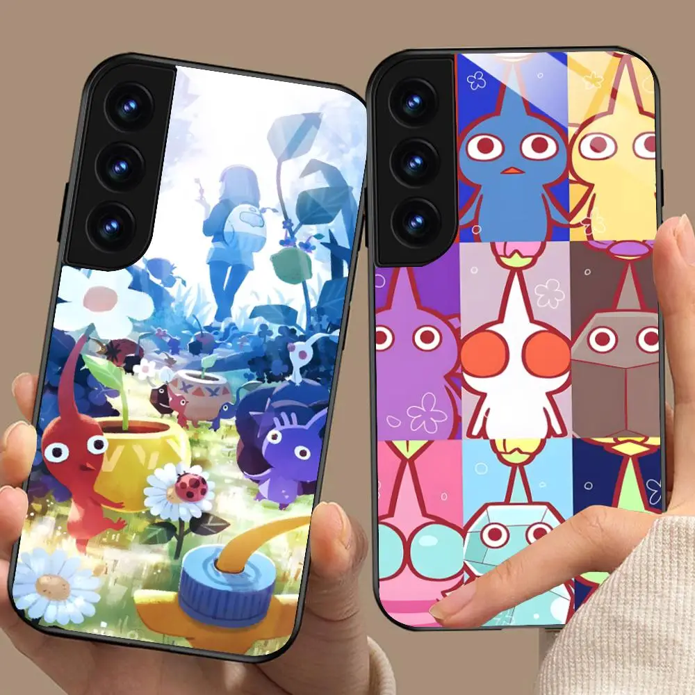 Game Pikmin Bloom Phone Case for Samsung Galaxy A57 56 55 54 53 52 51 37 36 35 34 33 32 31 5G Glass Protective Cover
