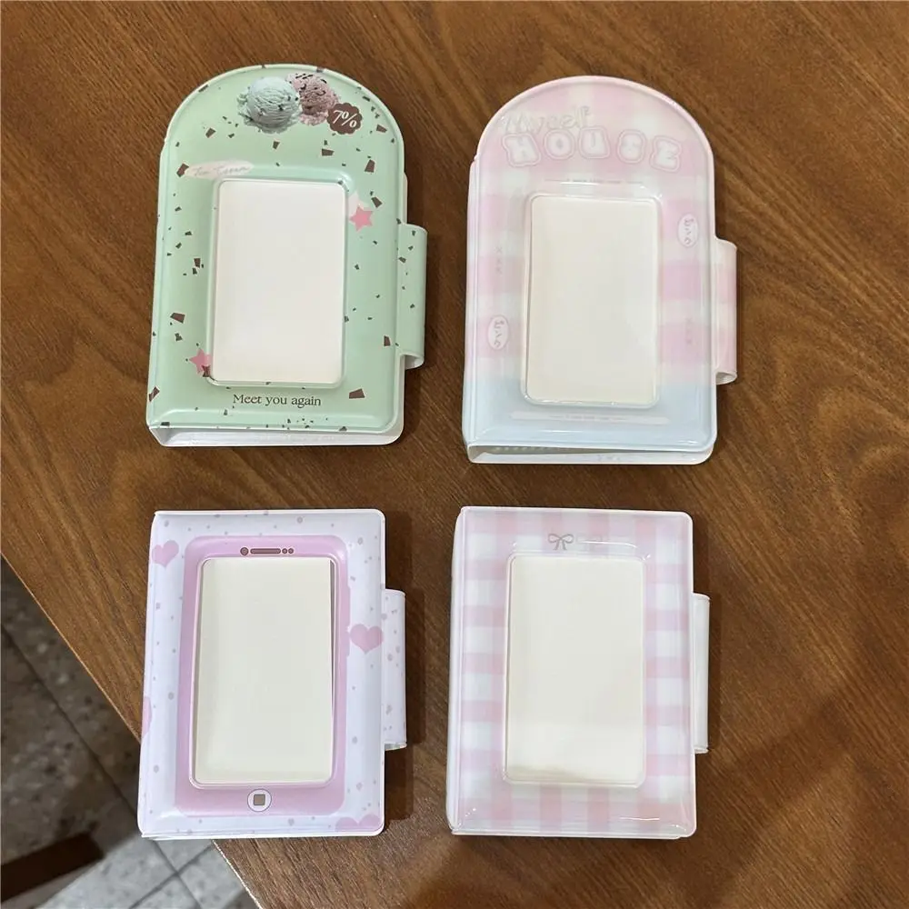 Creative 3 inch Kpop Album Mini Gift Photocard Holder 32 Pockets Small Card Booklet