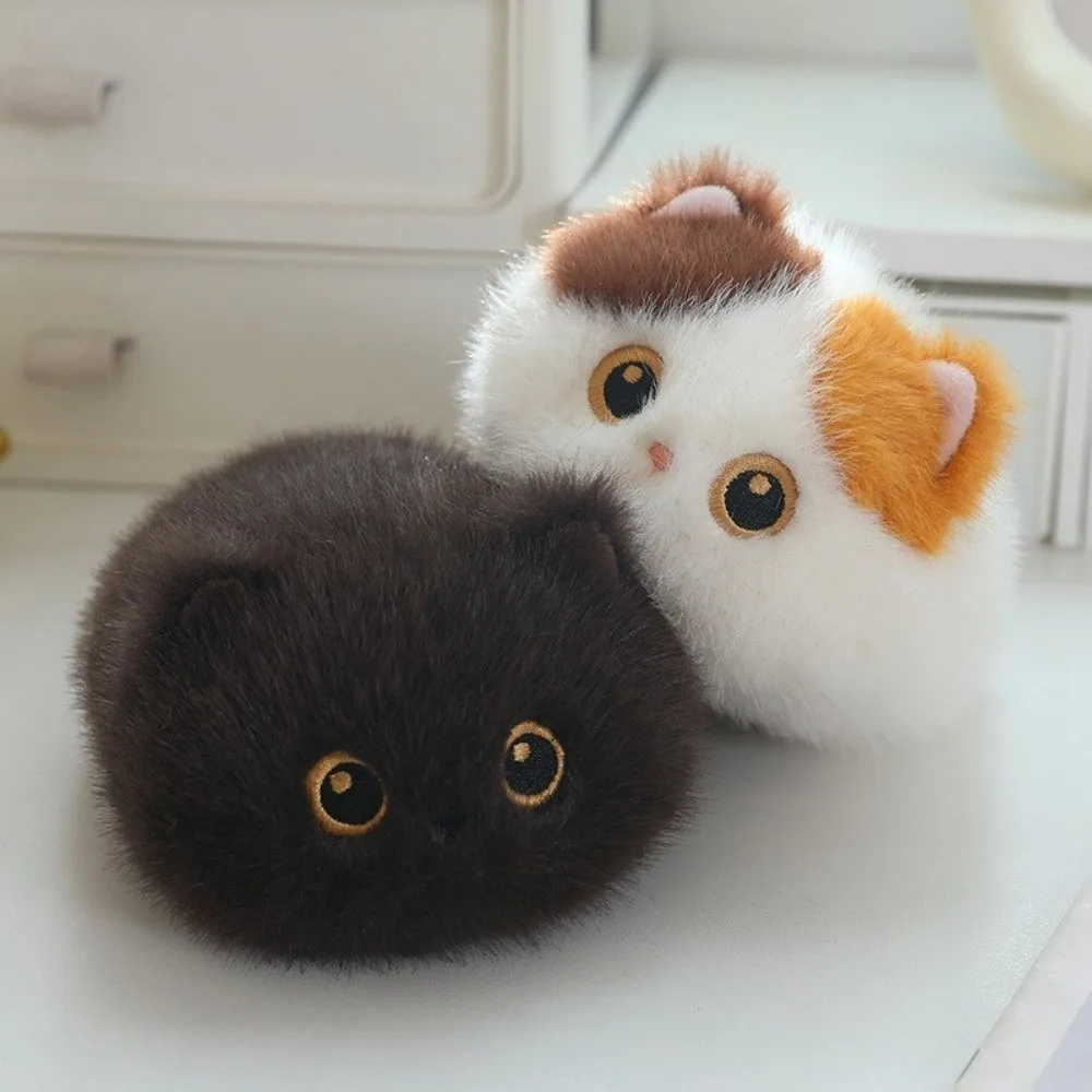 Cute Soft Fluffy Cat Plush Toy Mini Size Soothing Feature Stuffed Animal Cat Fluffy Cat Toy Birthday Gift