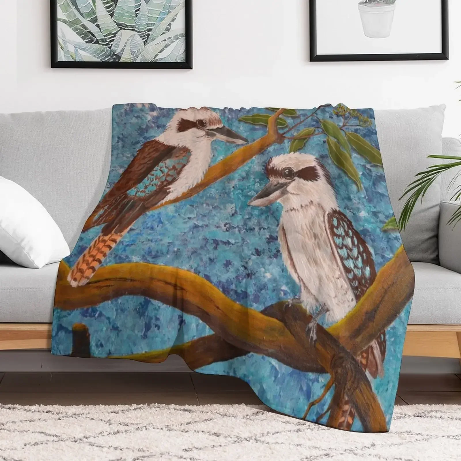 

LAUGHING KOOKABURRAS Throw Blanket Decorative Beds Sofa Throw Travel Blankets christmas gifts Soft Plaid Soft Big Blankets