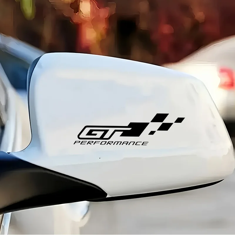 1PC Sport Pattern Sticker Checkered Flag Waterproof Vinyl Decal For Car Mirror