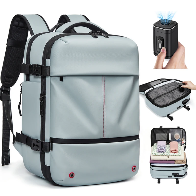 Travel woman Backpack 16 inch vacuum compression Laptop Backpack USB charging school Backpack Extended Hiking Business backpack