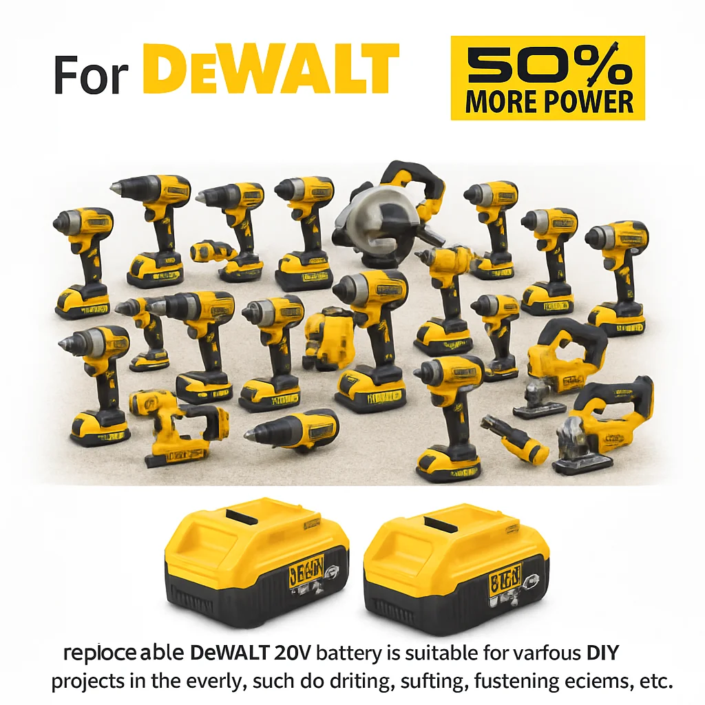 

Original Battery 20V/60V 6Ah 9Ah MAX FlexVolt for DeWALT DCB606 DCB205 DCB206 DCB209 DCB182 Power Tool with Charger
