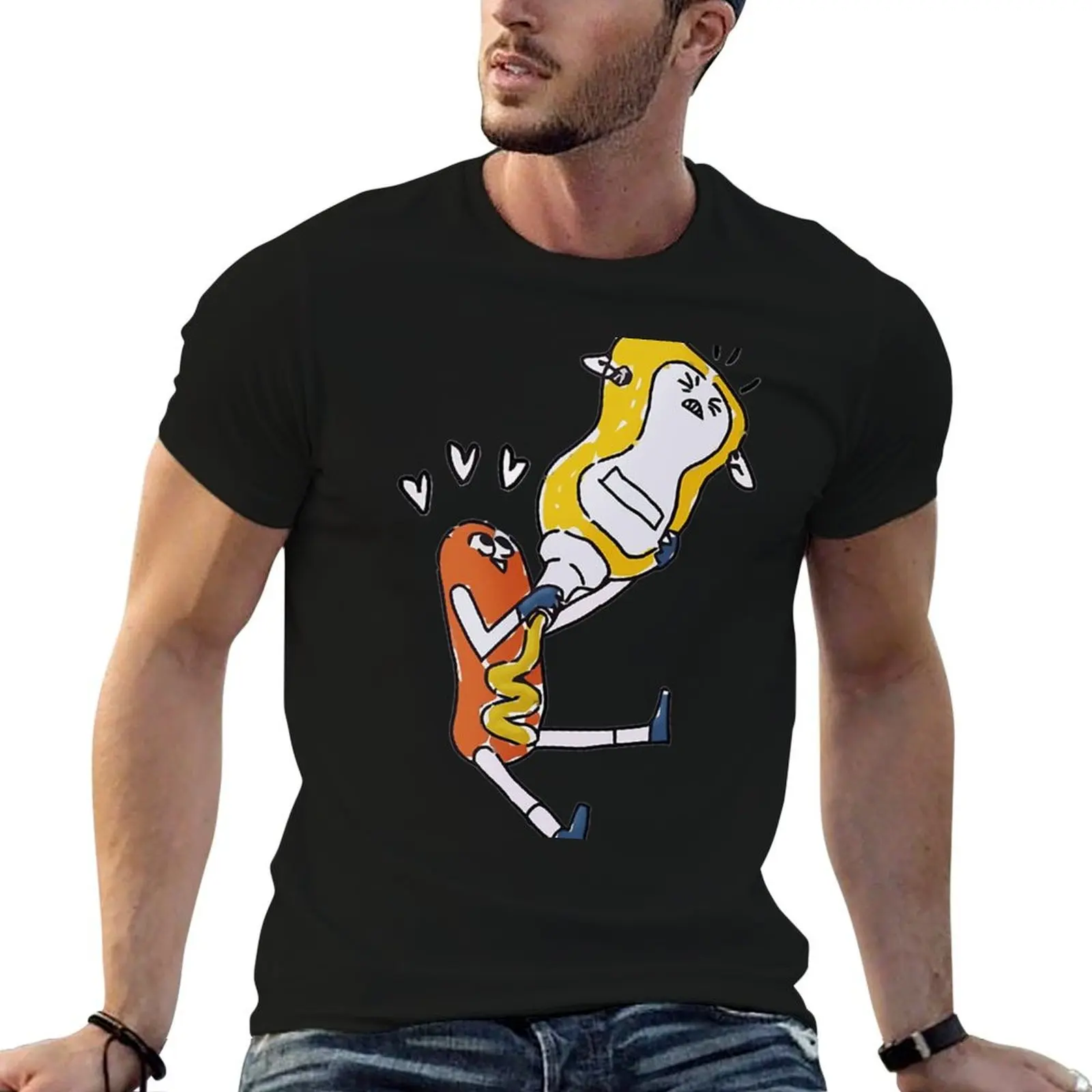 

Hawt Dawg Man Loves T-Shirt man t shirt designer man t shirts for men casual T-Shirt