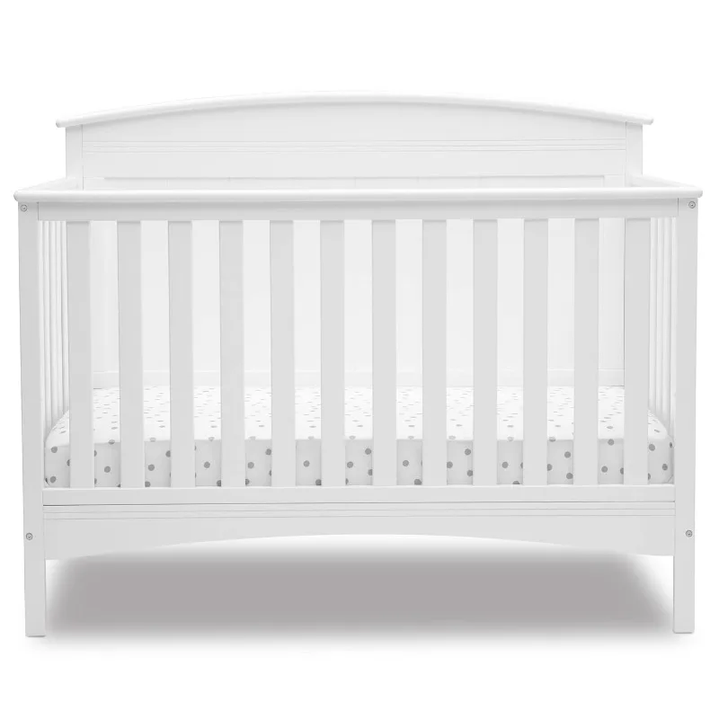 4-in-1 Convertible Baby Crib - Greenguard Gold Certified, Bianca White