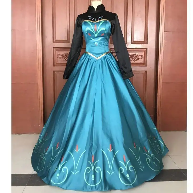 Movie Ice Snow Queen Elsa-ice Cosplay Costume Adult Women Dress With Cloak Fancy Halloween Party Gown Custom Made Size - AliExpress 200000532 Movie Ice Snow Queen Elsa-ice Cosplay Costume Adult Women Dress With Cloak Fancy Halloween Party Gown Custom Made Size - AliExpress 200000532