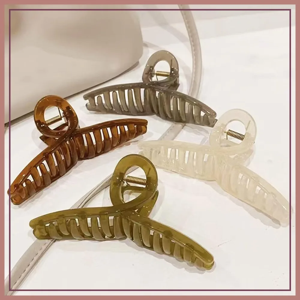 

Large Butterfly Hair Claw Clips for Women - 5.1 Jumbo Jelly Clips, 4 Pcs, Perfect for Thick Hair