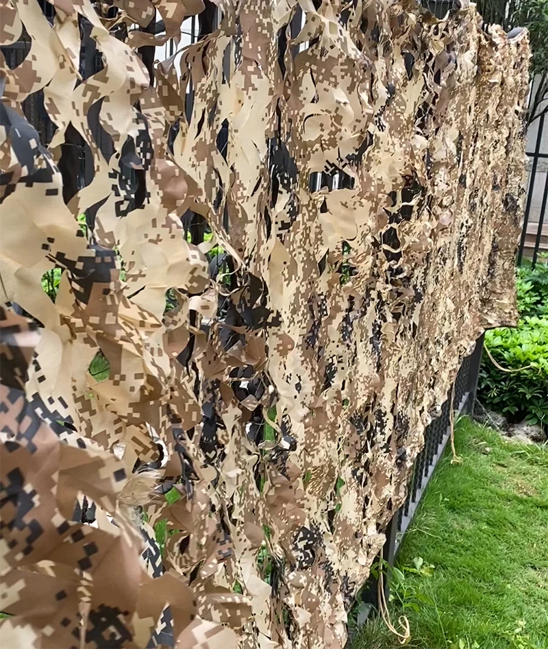 Vilead 4x5 3X4 3X3M Home Yard Decoration Terrace Camouflage Nets Hunting Shooting Mesh Fabric Garden Car Sun Shelter