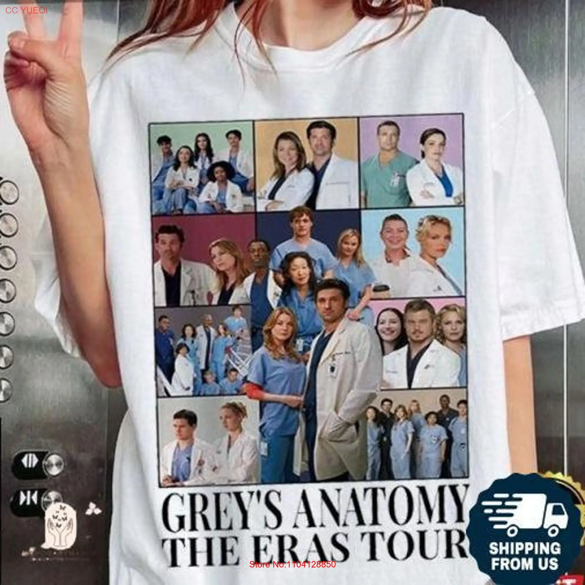 Grey's Anatomy The Eras Tour T Shirt OG TV Series Greys Doctor Meredith Grey Funny Merch long or short sleeves