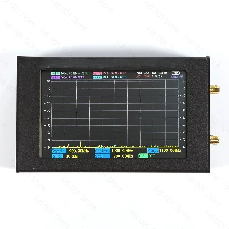 ZQ6 Handheld Spectrum Analyzer With Tracking Source Signal Source 4.3 Inch Touch Screen 6G
