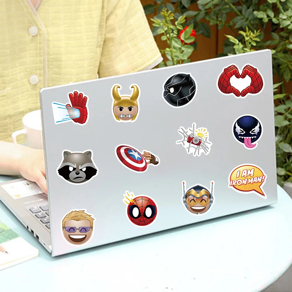สติกเกอร์ดิสนีย์ 50 ชิ้น ลายมาร์เวล ดิ อเวนเจอร์ส ฮีโร่ มีม ตัวการ์ตูนสุดเท่ ลายสไปเดอร์แมน สำหรับติดกันชนรถยนต์ ขวดน้ำ โทรศัพท์ หมวกนิรภัย
