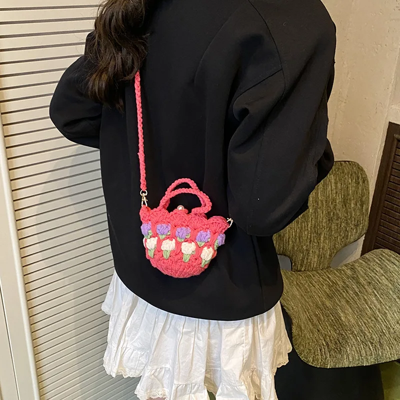 Sweet Mini Children Crossbody Bags for Girl Cute Flower Purse and Handbags Shoulder Bag Mother Kids Bags for Girl Сумка Женская view 3