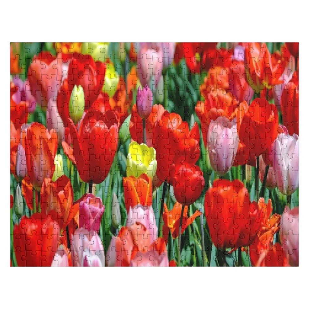 

tulips pillow flowers Jigsaw Puzzle Name Wooden Toy Personalized Child Gift Customizeds For Kids Wooden Animal Puzzle
