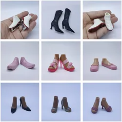 kinds of sneakers high-heeled shoes boots doll  plastic shoes for fashion cool doll gift for girl