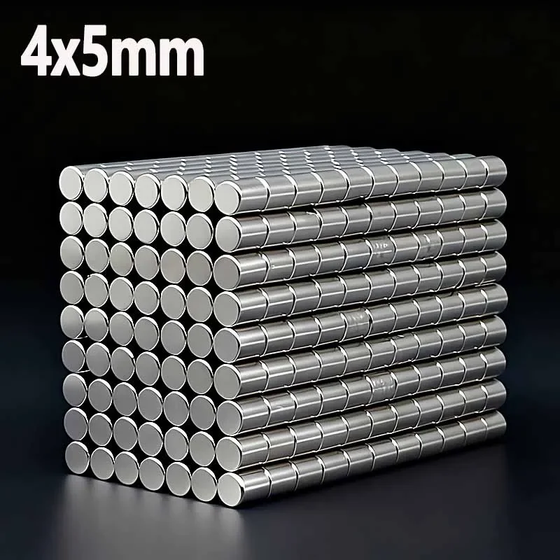 4x5mm Magnet N35 NdfeB Permanent Magnetic Imanes 4*5mm Accessory 20-500pcs Round Shape Strong Neodymium Magnet