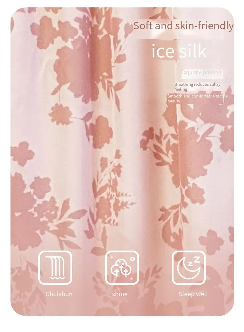 New Chinese style palace style lace ice silk pajamas female national charm style long-sleeved household clothes trousers suit 5