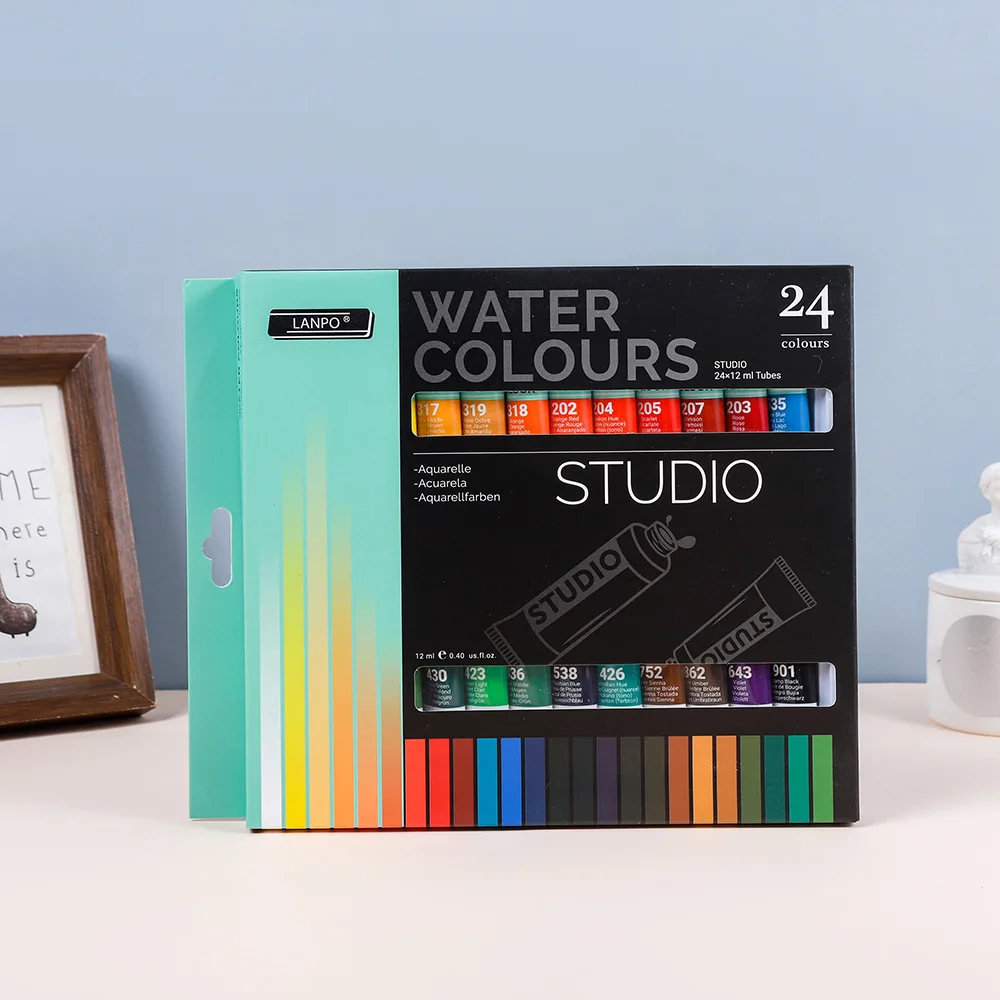 Graffiti paint acrylic watercolor gouache paint 24-color set of art painting