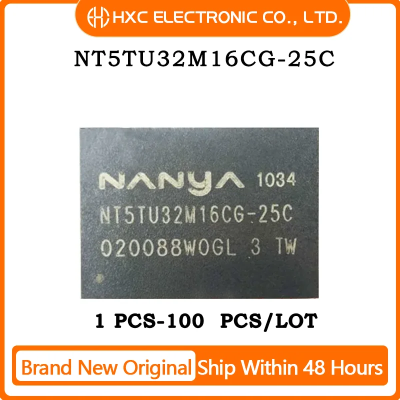 

1PCS/10PCS/50PCS/100PCS NT5TU32M16CG-25C Brand New Original IC Chip