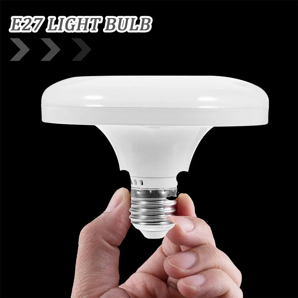 3Pcs Flat LED Light Bulb E27 Base 220V Output Compact Design for Room Office Shopping Mall Night Market Area Lighting