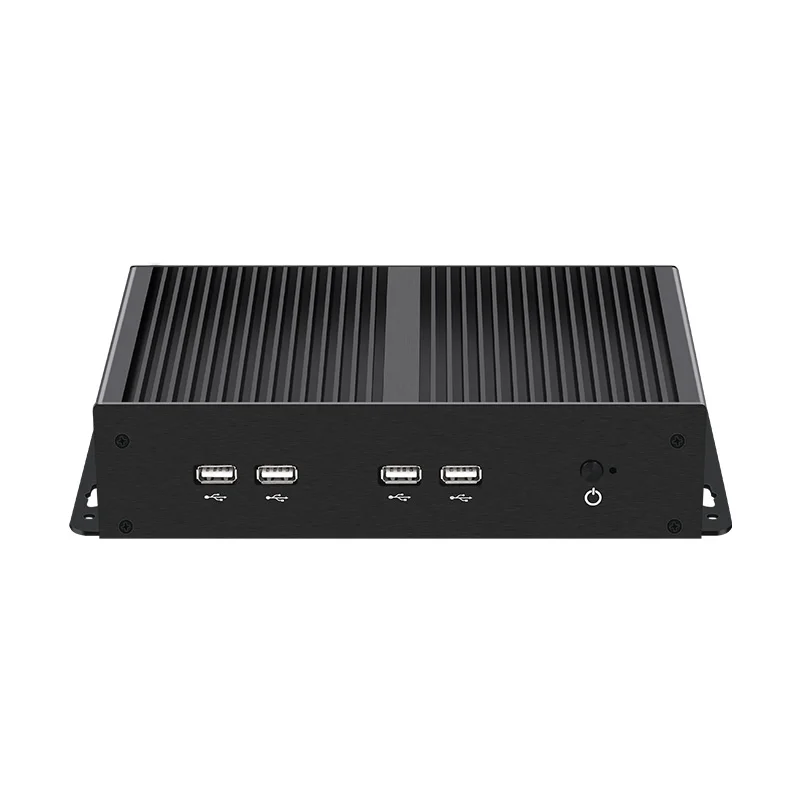 Helorpc 3LAN6COM Fanless Industrial Mini PC with i7-1165G7 Support Linux Pfsense with 4xUSB3.0 2xUSB2.0 1xHDMI Windows10 Ready