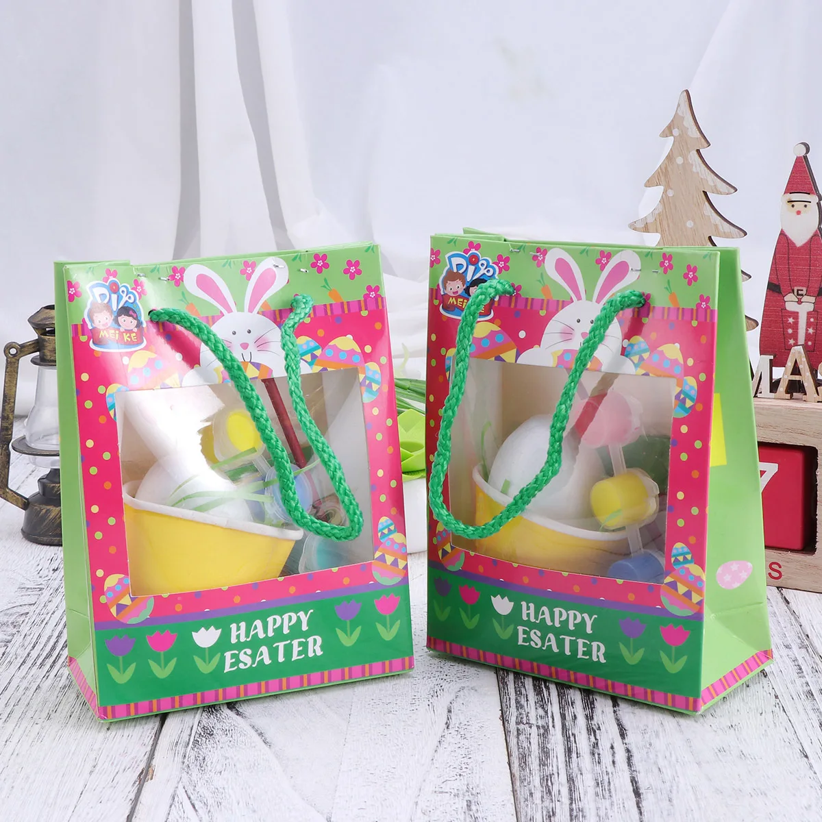 Kit colorido de huevos de Pascua DIY, materiales de artesanía creativos para niños, proyecto de arte educativo, regalo divertido para preescolar