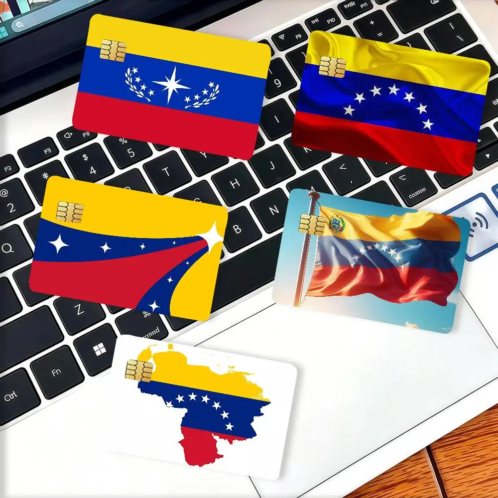 Nation V-Venezuela flag Credit Card Decorative Card Stickers Suitable For Bank Cards Metro Transit Anti-scratch Gift 4PCS