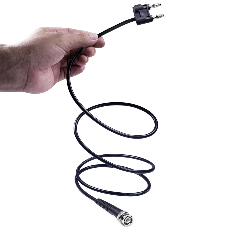 BNC power test cable oscilloscope male to double banana head lead, Q9 signal source RG58 RF connecting cable accessories