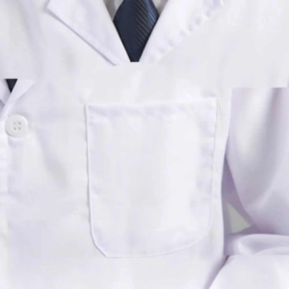 White Lab Coat Unisex Professional Medical Uniform For Doctor Nurse Hospital Clinic Science Laboratory School Student Apparel