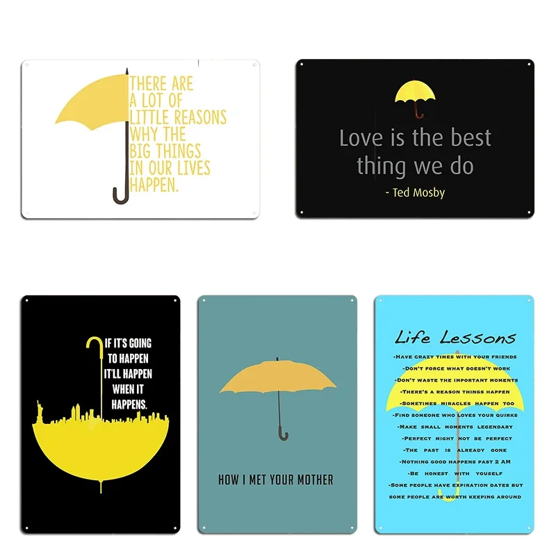 How I Met Your Mother quote Love is the best thing we do Metal Signs Wall Decor Designer Club Home Plaques Tin Sign Poster