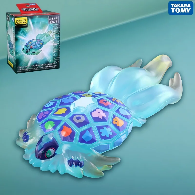 tomy-pokemon-terapagos-terastal-form-action-figure-collectible-model-desktop-decoration-for-collectors