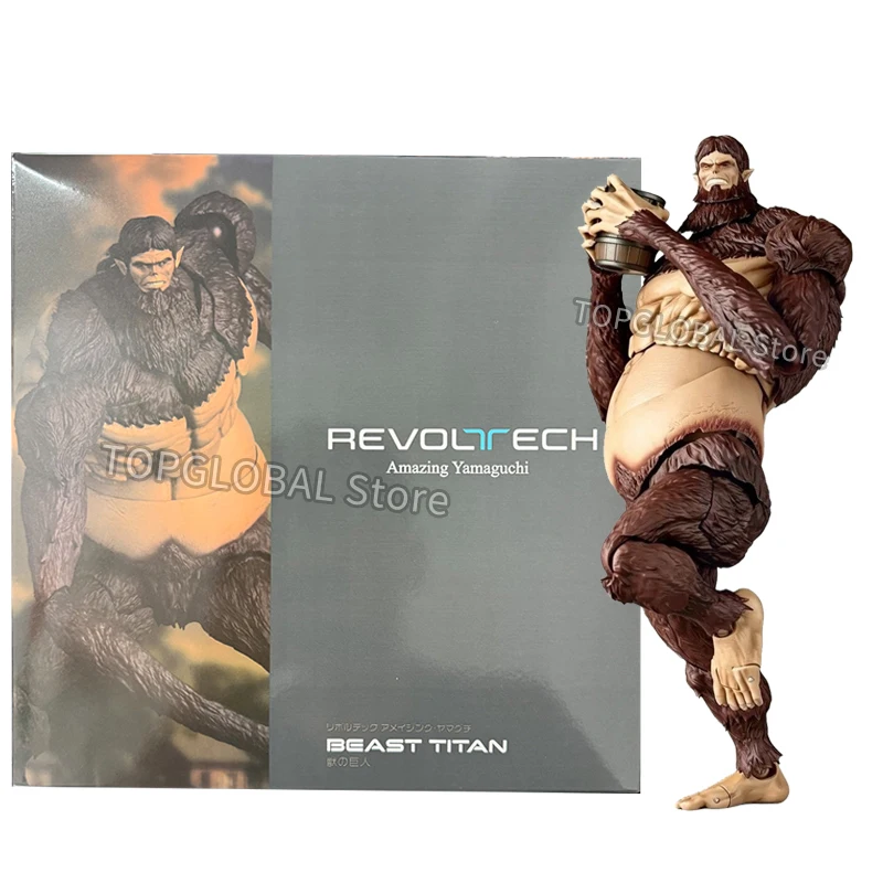 Figurka z serii Attack on Titan: Revoltech Beast Titan Zeke Jaeger, figurka akcji z PVC, kolekcja, model figurki Erena w zbroi.