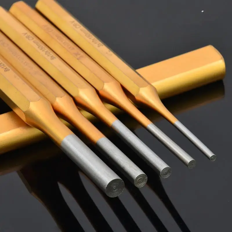 (.) 2/3/4/5/6/8/10MM Brass Central Positioning Punch 150mm Roll Pin Punch Tool Remover For Machinery Maintenance