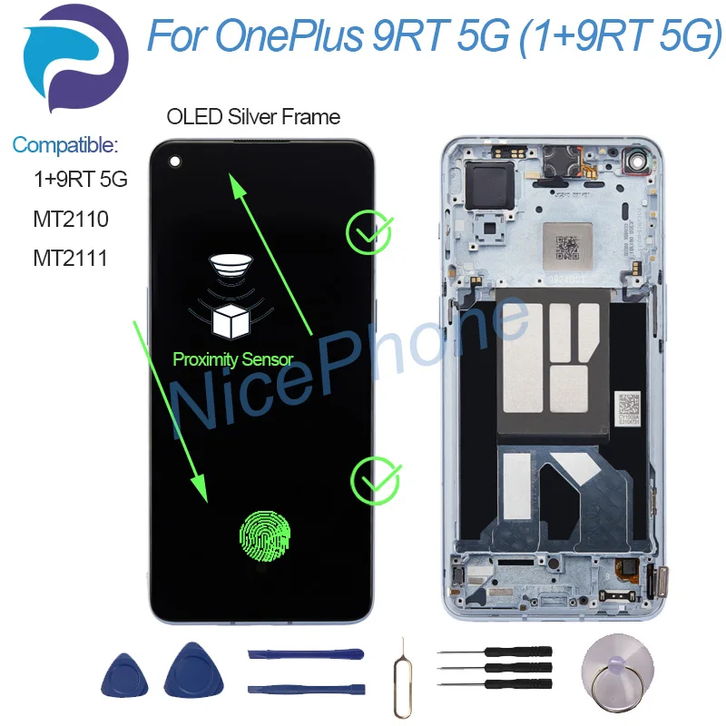 for ONEPLUS 9RT 5G LCD Display Touch Screen Digitizer Assembly