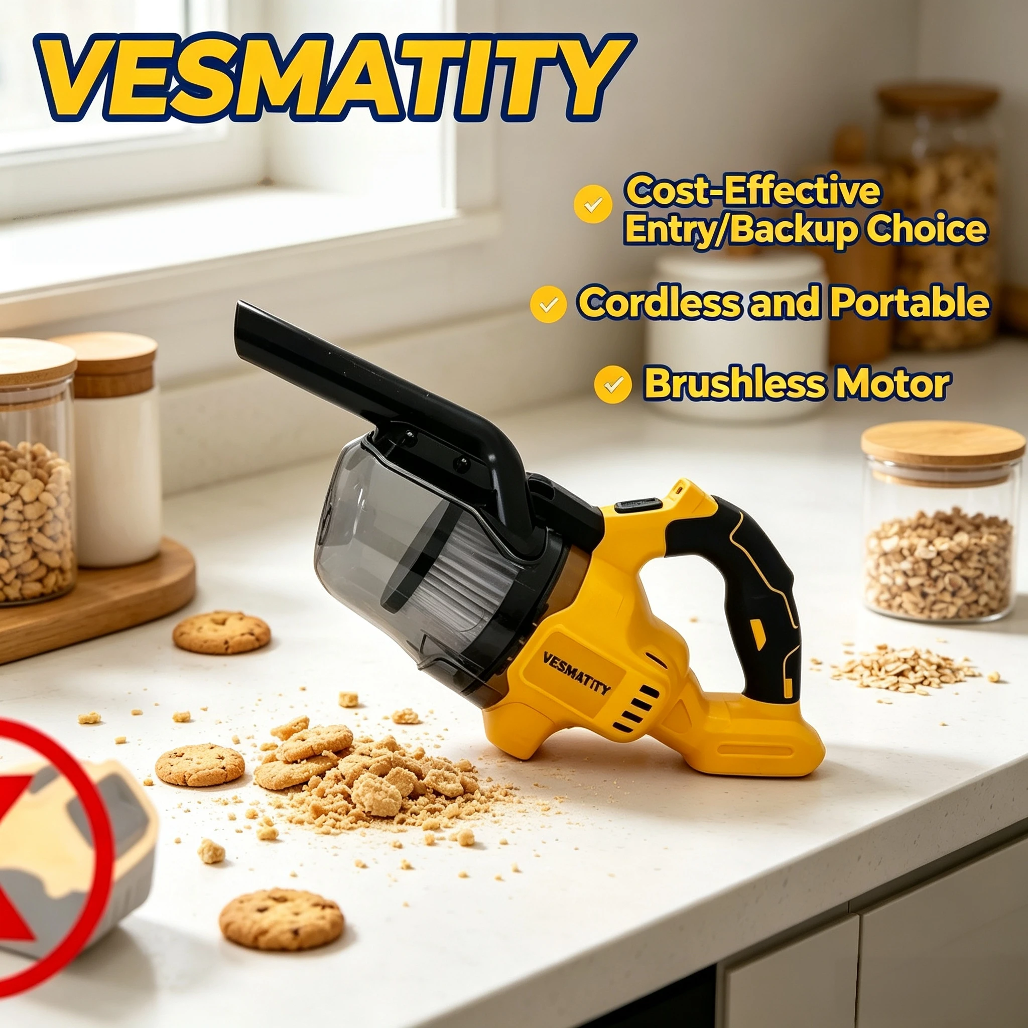 VESMATITY Electric Wrench Grinder Cutter Polisher Vacuum Jigsaw Multifunctional Tools for DeWALT 18V 20V High Performance Plus