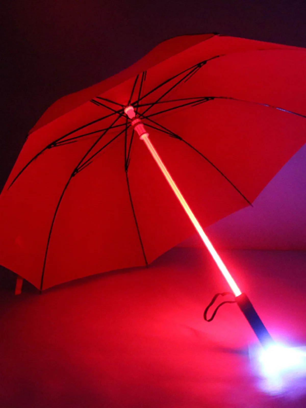 

LED Light Saber Umbrella Illuminated Stage Performance Fashionable Personalized Lighting Umbrella Student Flashlight