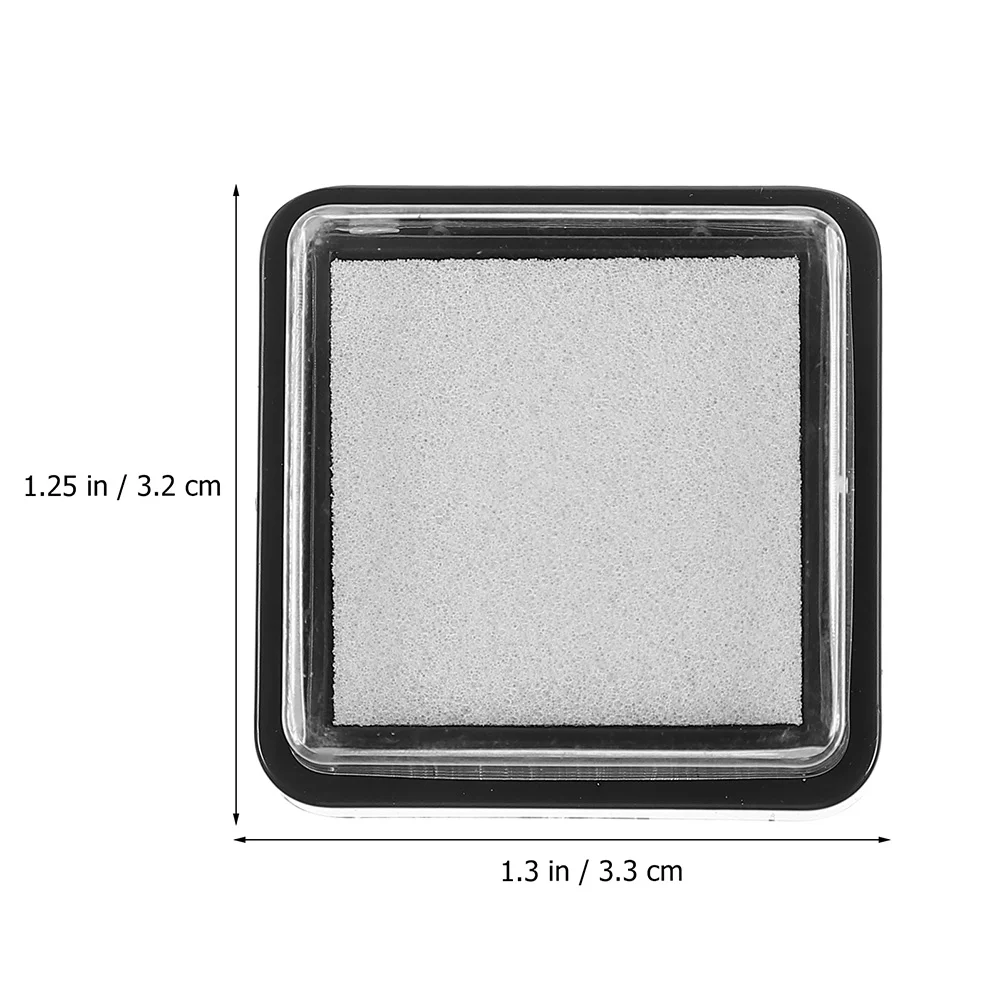 Square Shape Ink Pads para impressões digitais e impressões digitais, Stamp Pads para uso em sala de aula e escritório, DIY Pads, 15Pcs