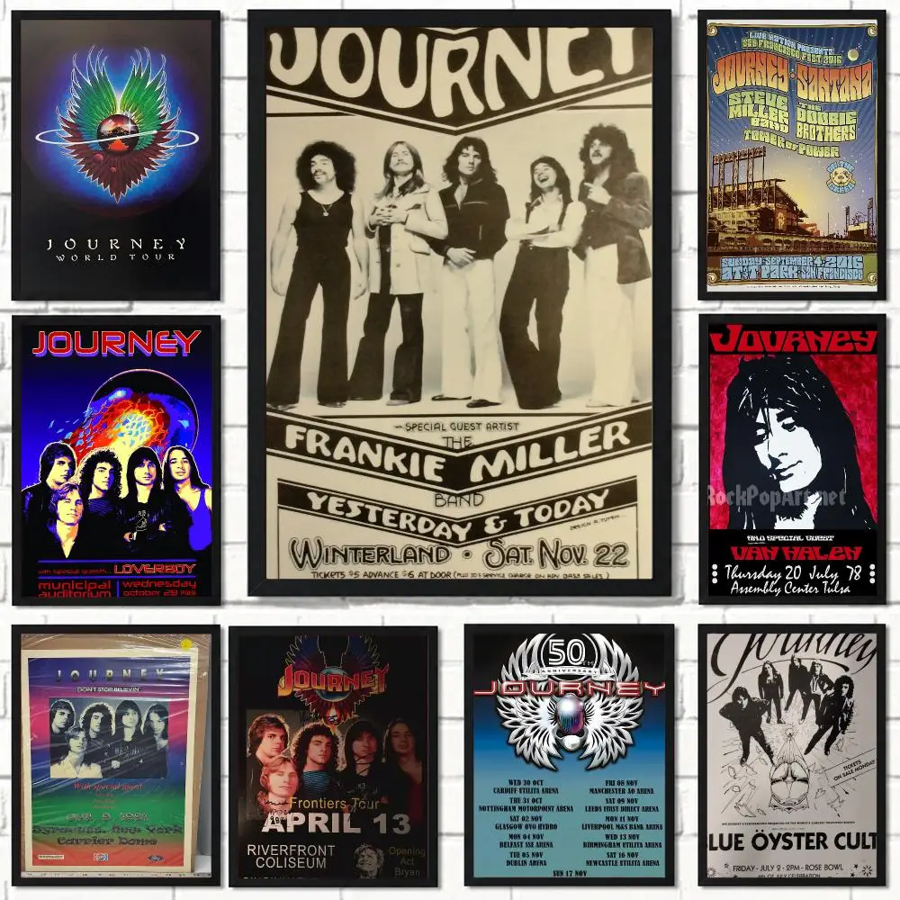 band J-Journey-Y Poster Self Adhesive Wall Decor for Modern Home Cafe Office and Bar