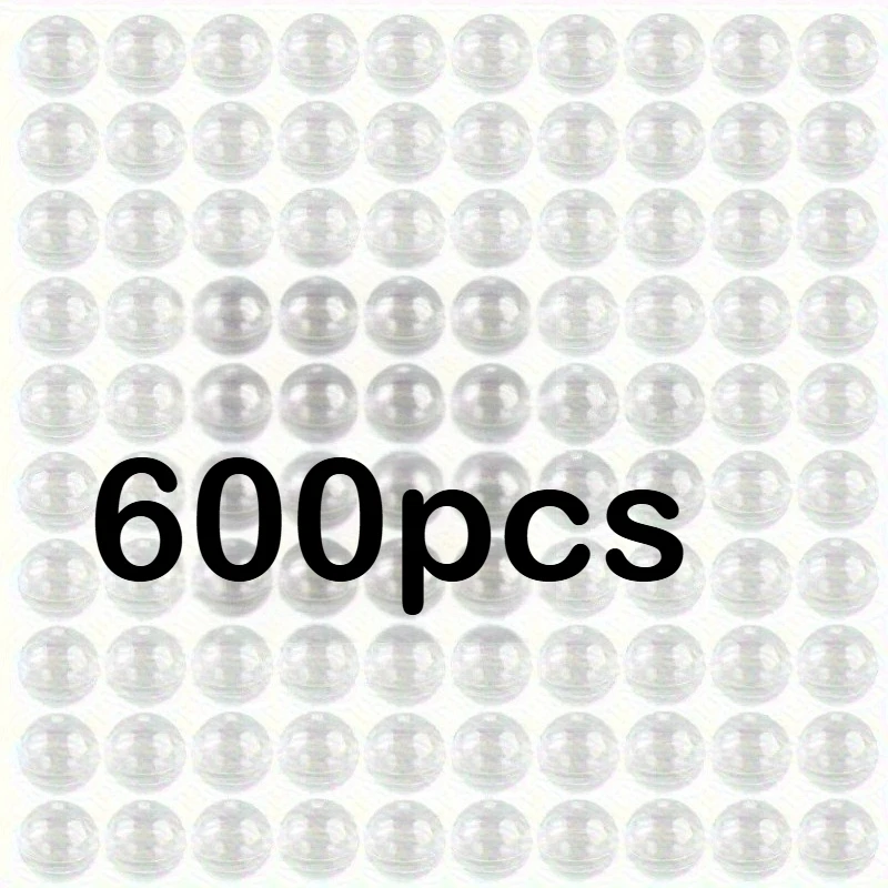 600 Stück Transparente Kapseln für Verkaufsautomaten, Runde Kugelkapseln, Transparente Behälter, Geburtstagsgeschenk, Handgemachtes Zubehör