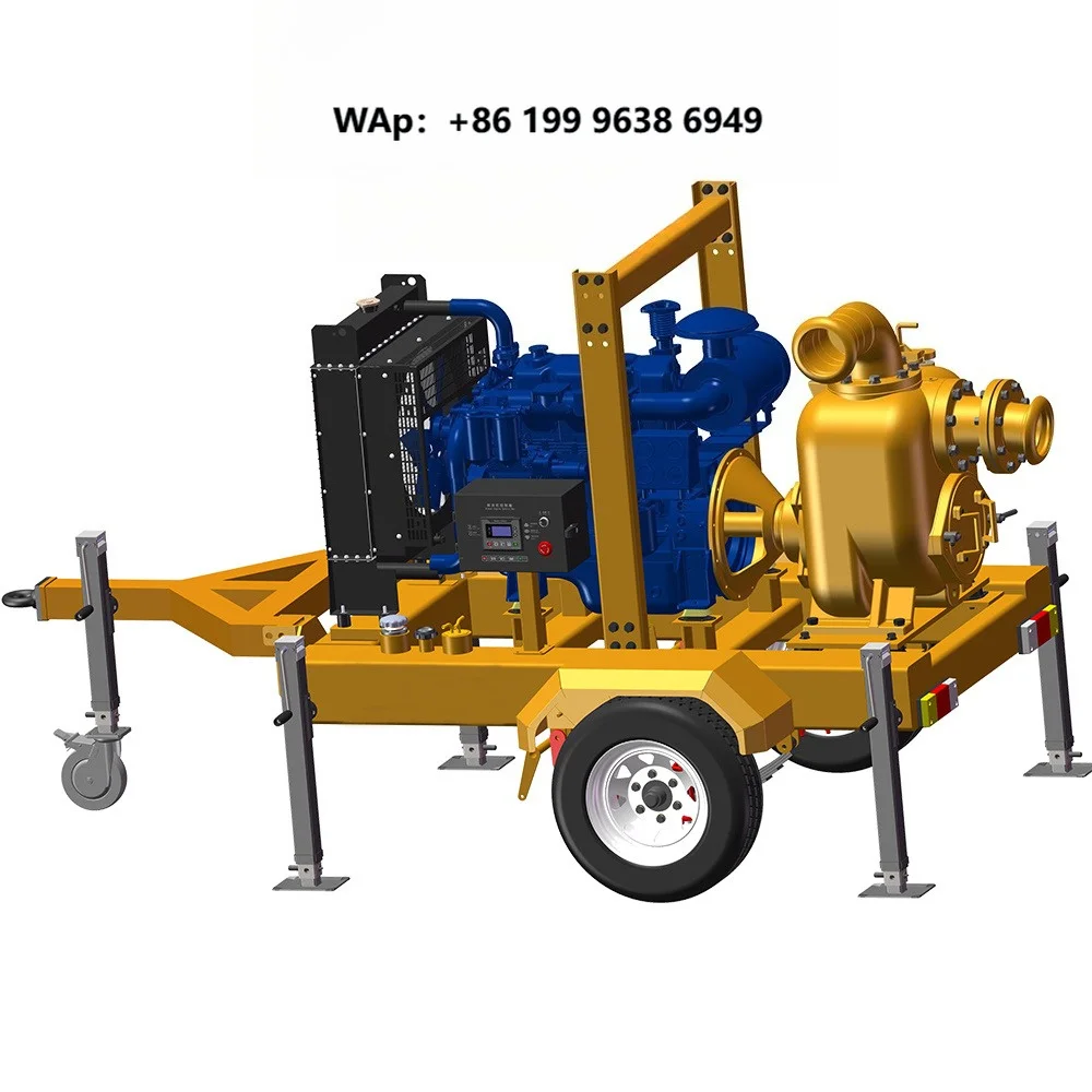6-inch Self-priming Sewage Centrifugal Pump Solid Treatment Water Pump