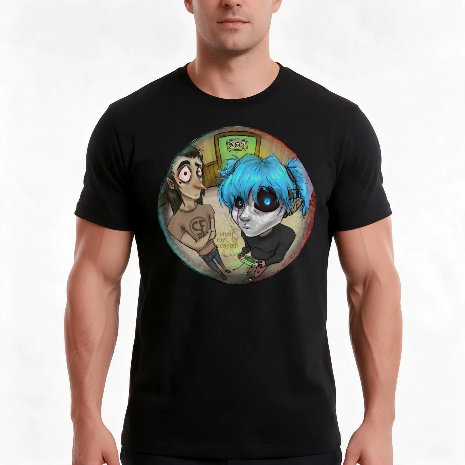 Empty Hallways - Salloween Day 2 T-Shirt, Summer Casual Cotton Tee, Oversized Streetwear Tops, Vintage Graphic Print