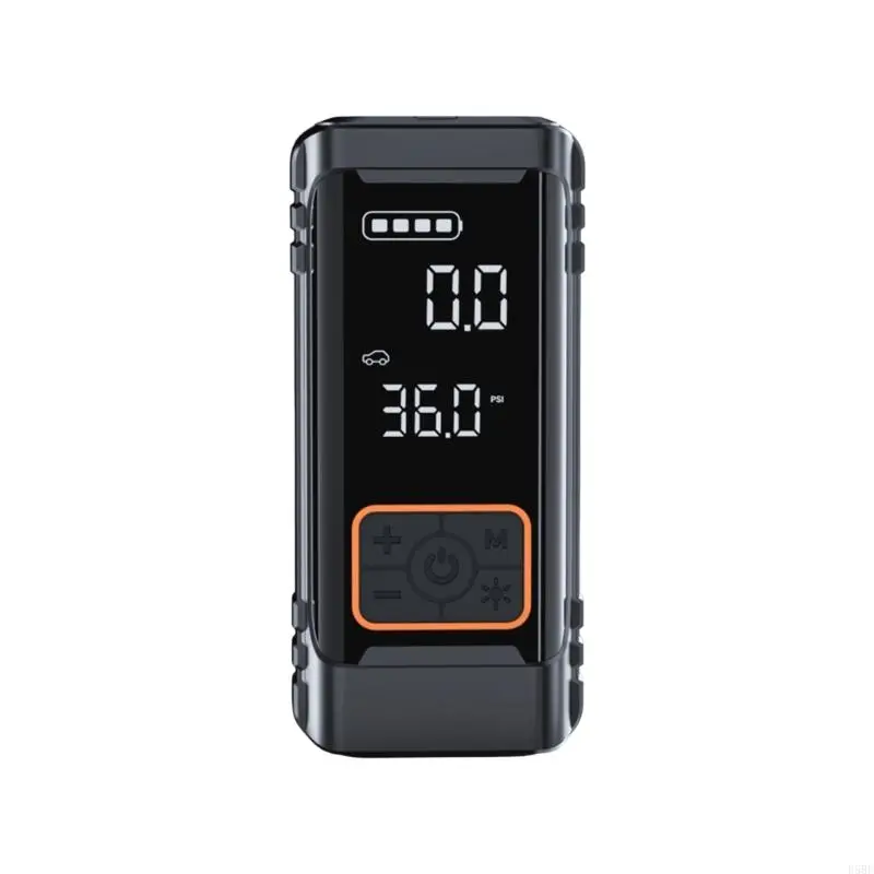 D5BE Tire Inflator Digital Air Pumps Tire Inflator Portable with Flashlight Car Air Compressor for Car Bike Motorcycle Ball