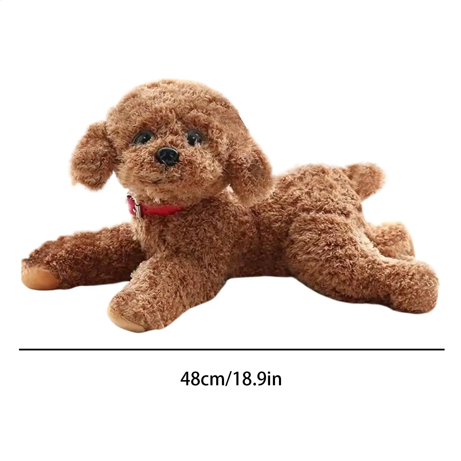 Stofftier für Kinder, 48 cm, beruhigendes Kuscheltier, weicher Hund, Stofftier für Zuhause, Studentenwohnheim, Autoinnenraum, Wohnung, Wohnzimmer