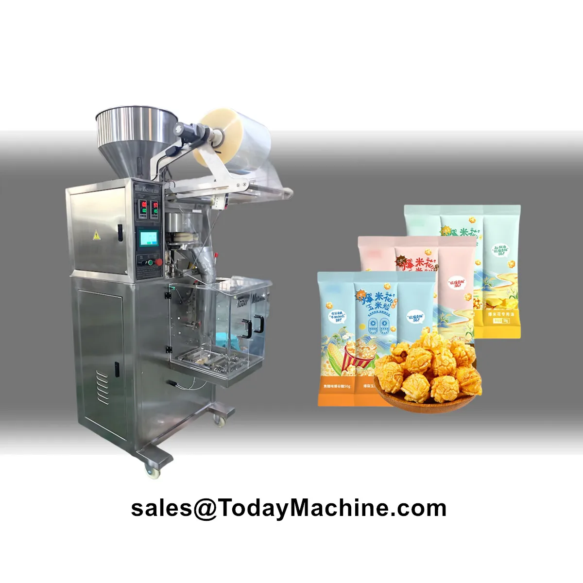 Máquina automática de embalagem de saco de legumes e feijão granulado