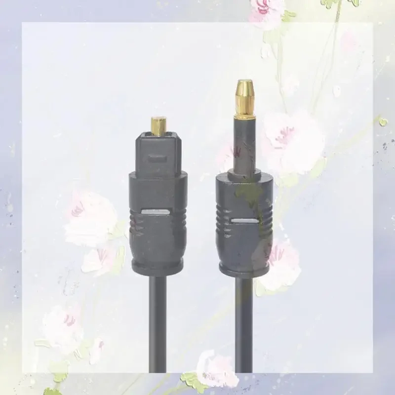 Línea de fibra óptica de Audio Mini enchufe de 3,5 MM Cable óptico Digital SPDIF línea de Audio óptico a conector TOSLINK de boca redonda