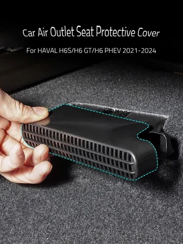 Imagen 2 del producto Para HAVAL H6S/H6 GT 2022 2023 2024 salida de aire de coche debajo del asiento cubierta protectora parche rejilla Interior accesorios de automóvil