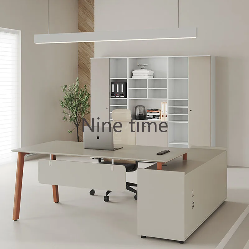 Shelves Luxury Office Desk Executive Filing Cabinets European Computer Desk Student Secretary Escritorio Oficina Dining Room Set